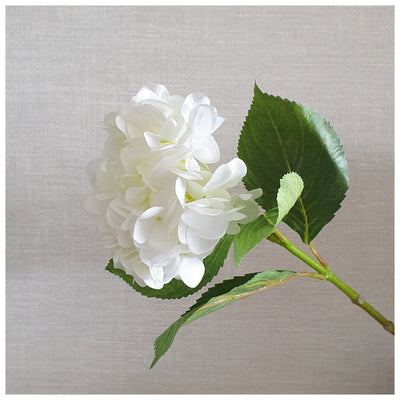 Flowers (Artificial) - Hydrangea - White 65