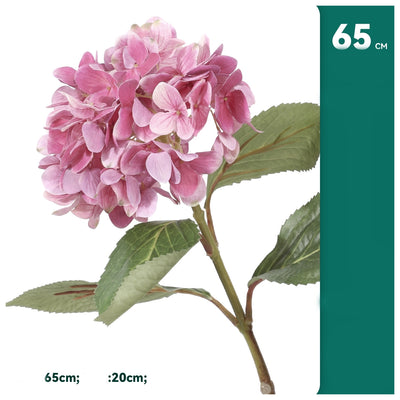 Flowers (Artificial) - Hydrangea - Pink 65