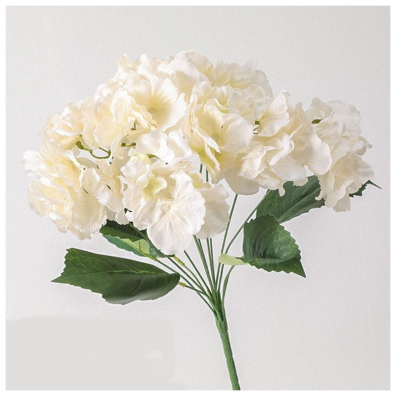 Flowers (Artificial) - Hydrangea Bouquet - White