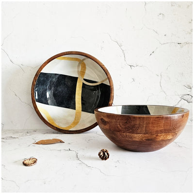 Wooden Multipurpose Bowls - Set of 2 - Sable Gold