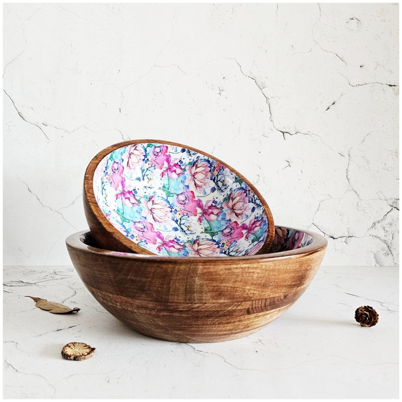 Wooden Multipurpose Bowls - Set of 2 - Kamalam