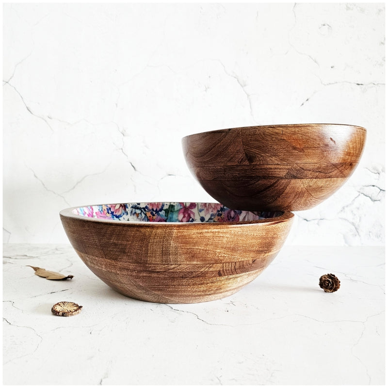 Wooden Multipurpose Bowls - Set of 2 - Kamalam