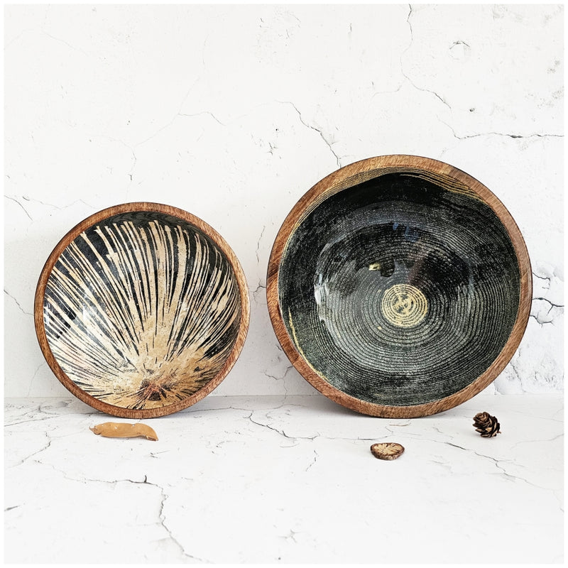 Wooden Multipurpose Bowls - Set of 2 - Constellation