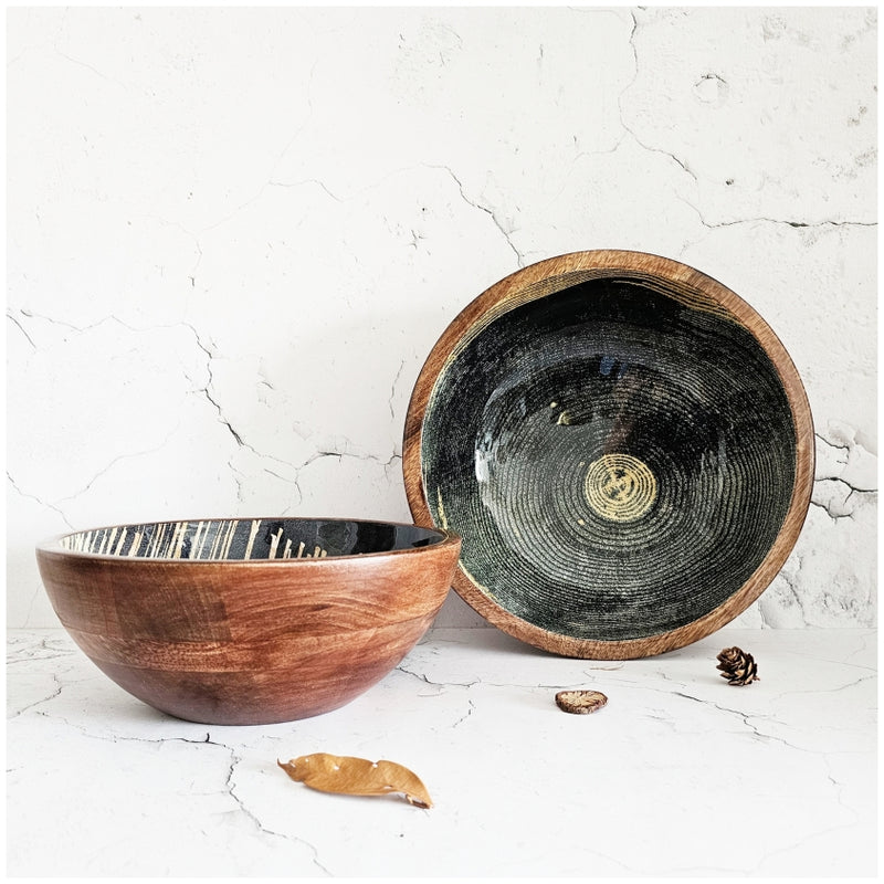 Wooden Multipurpose Bowls - Set of 2 - Constellation