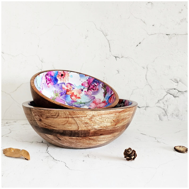 Wooden Multipurpose Bowls - Set of 2 - Razzle Dazzle