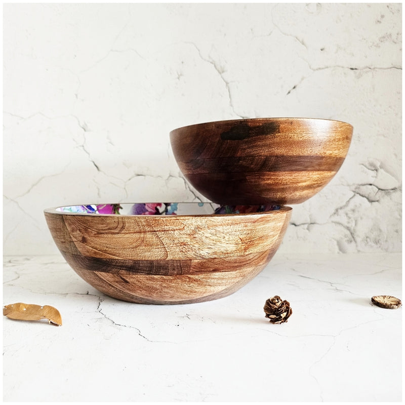 Wooden Multipurpose Bowls - Set of 2 - Razzle Dazzle