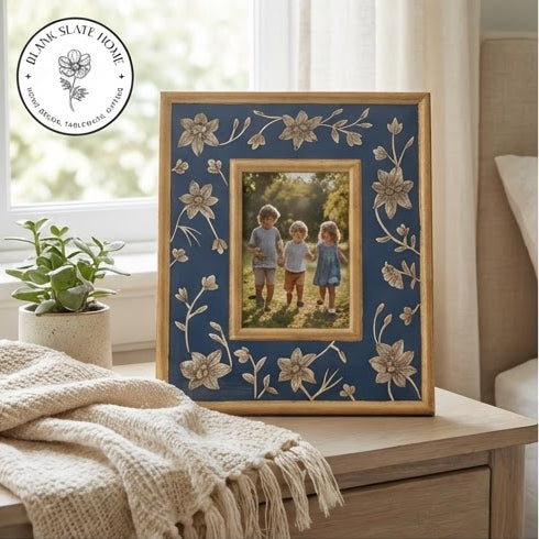 Photo Frame - Hand Painted - Blooming Hibiscus (4"x6")