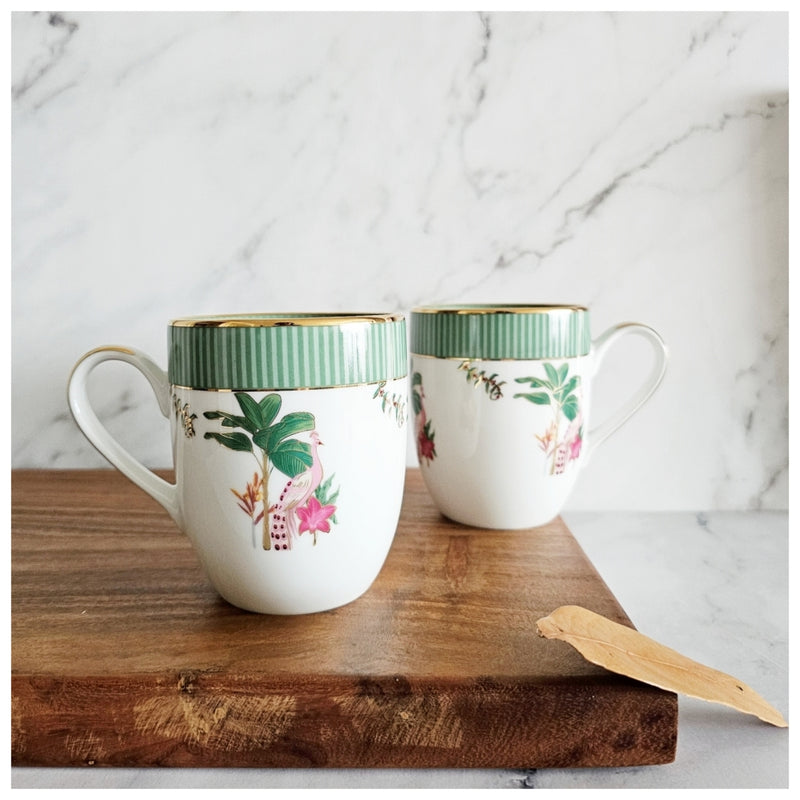 Ceramic - Coupe Coffee/Tea Mug Set of 2 Pieces - Vrindavan