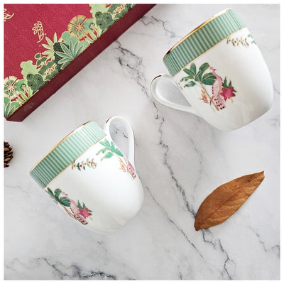 Ceramic - Coupe Coffee/Tea Mug Set of 2 Pieces - Vrindavan