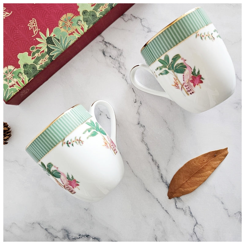 Ceramic - Coupe Coffee/Tea Mug Set of 2 Pieces - Vrindavan