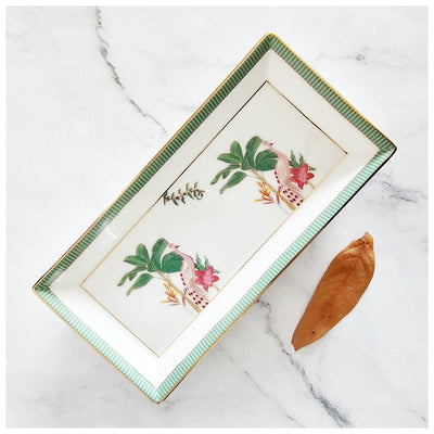 Porcelain - Platter/Tray - Rectangle Slim - Vrindavan