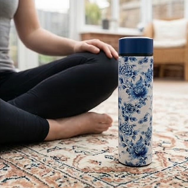 INSULATED SWEAT BOTTLE - 500 ML - ENCHANTED FOREST (WHITE)