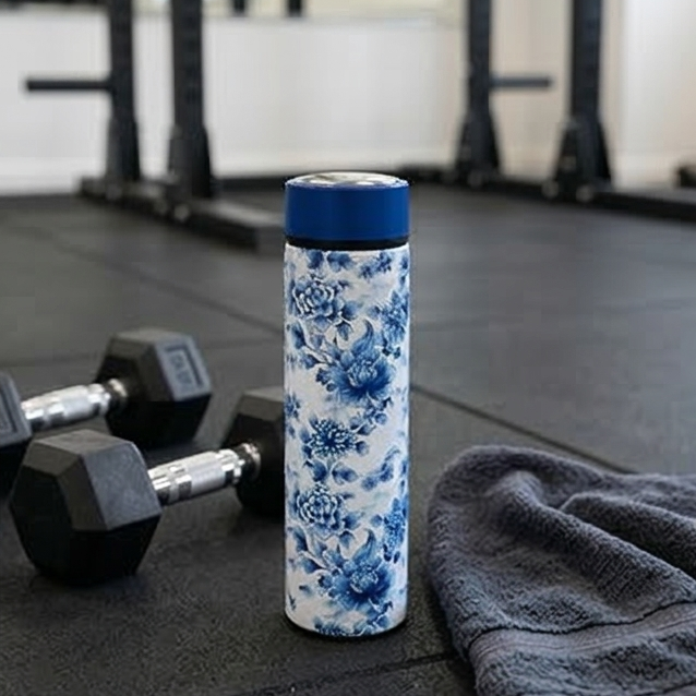 INSULATED SWEAT BOTTLE - 500 ML - ENCHANTED FOREST (WHITE)