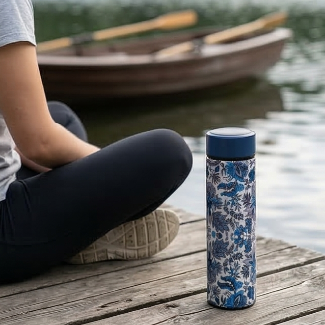 INSULATED SWEAT BOTTLE - 500 ML - SAPPHIRE
