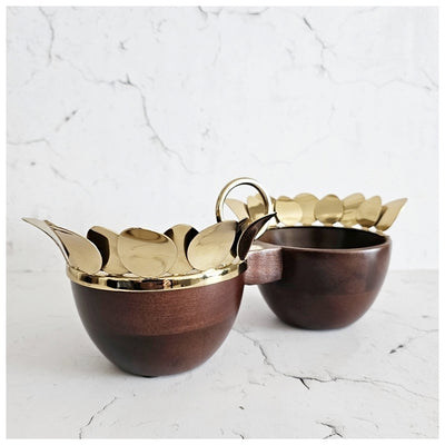 Luxe Gifting - Crown - Divided Nut Bowl