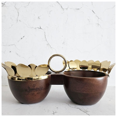 Luxe Gifting - Crown - Divided Nut Bowl