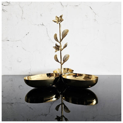 Luxe Gifting - Nut Bowl - Gold Floral