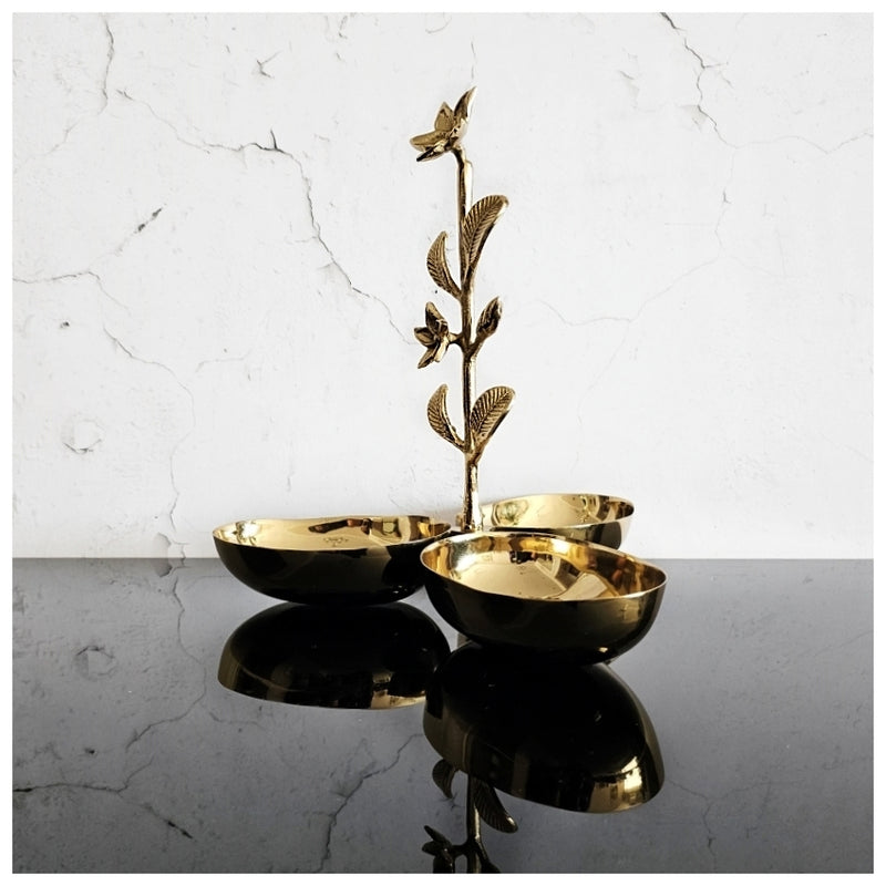 Luxe Gifting - Nut Bowl - Gold Floral