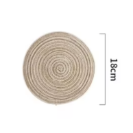 TABLEMATS/PLACEMATS - JUTE BEIGE (SET OF 4)