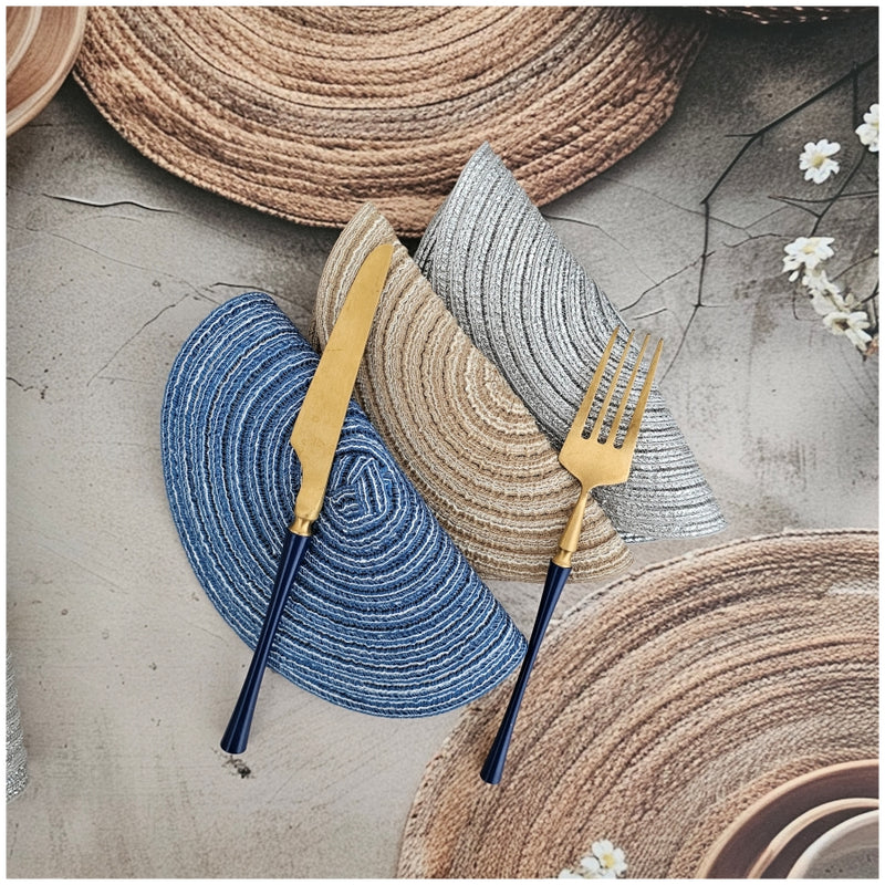 TABLEMATS/PLACEMATS - JUTE BEIGE (SET OF 4)
