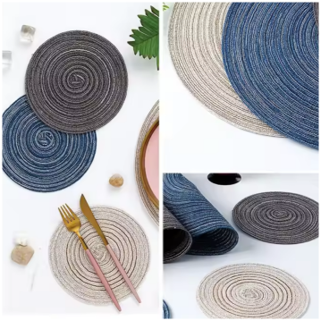 TABLEMATS/PLACEMATS - JUTE SILVER (SET OF 4)