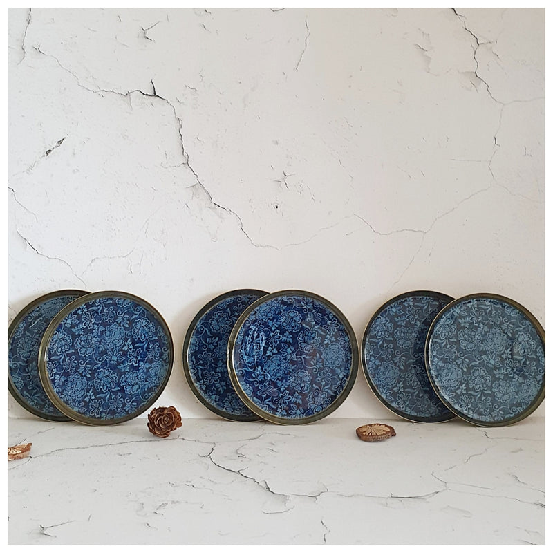 COASTERS, METAL (Set Of 6) - INK IVY