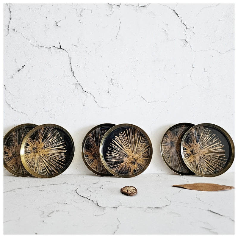COASTERS, METAL (Set Of 6) - CONSTELLATION