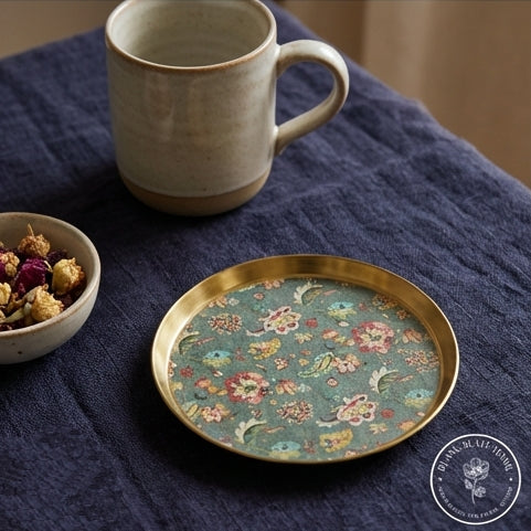 COASTERS, METAL (Set Of 6) - EARTHY MEADOW