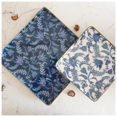 Metal Platter & Tray (Square, Set of 2) - Knights