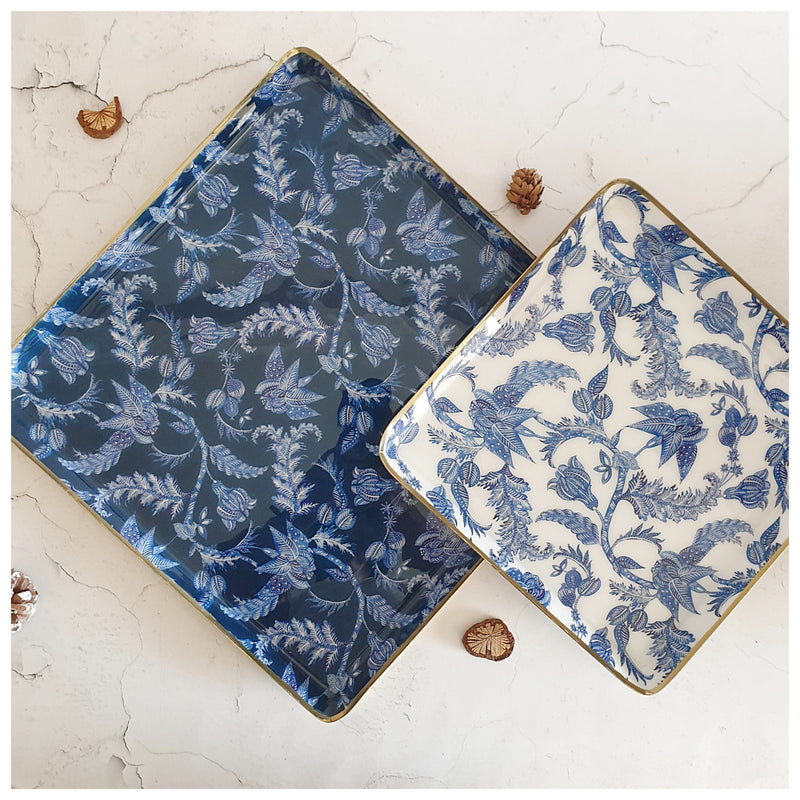 Metal Platter & Tray (Square, Set of 2) - Knights