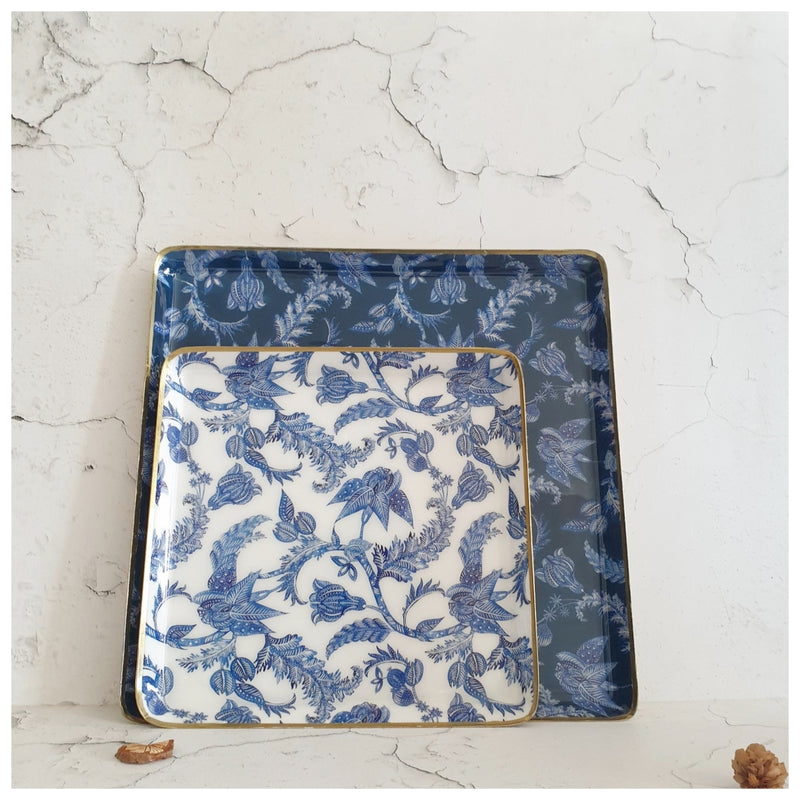 Metal Platter & Tray (Square, Set of 2) - Knights