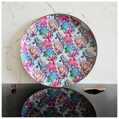 Metal Platter & Tray - Round - Kamalam