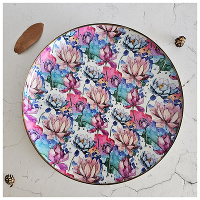 Metal Platter & Tray - Round - Kamalam