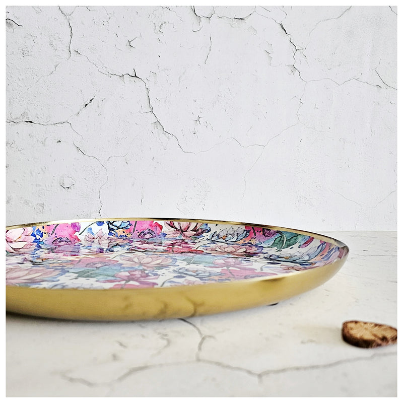 Metal Platter & Tray - Round - Kamalam