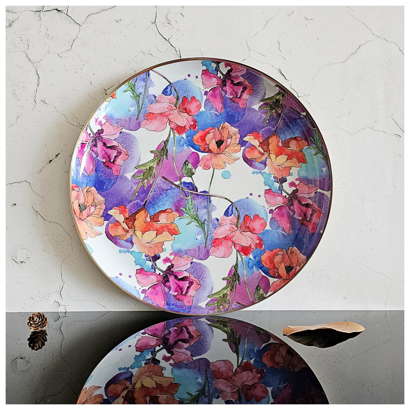 Metal Platter & Tray - Round - Razzle Dazzle