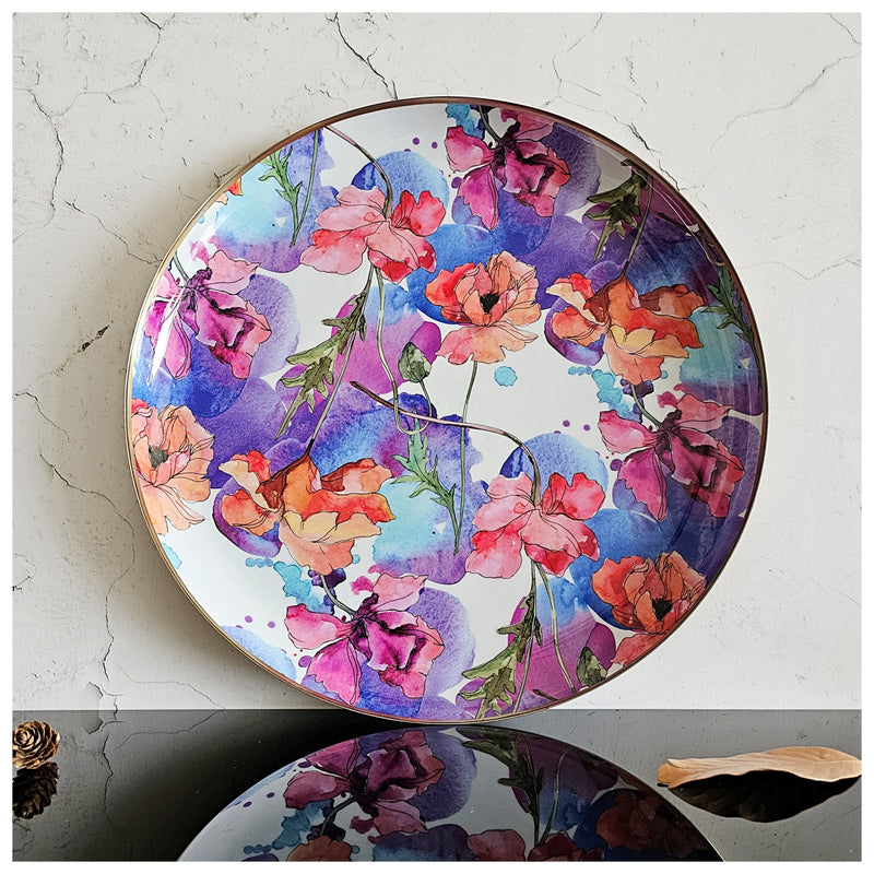 Metal Platter & Tray - Round - Razzle Dazzle