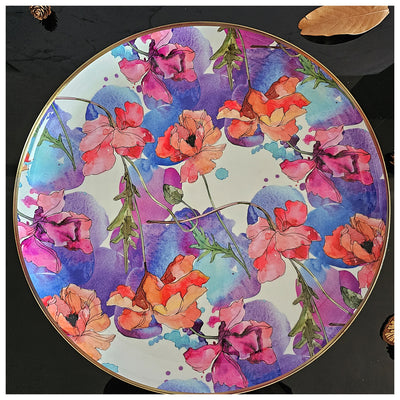 Metal Platter & Tray - Round - Razzle Dazzle