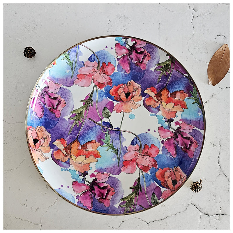 Metal Platter & Tray - Round - Razzle Dazzle