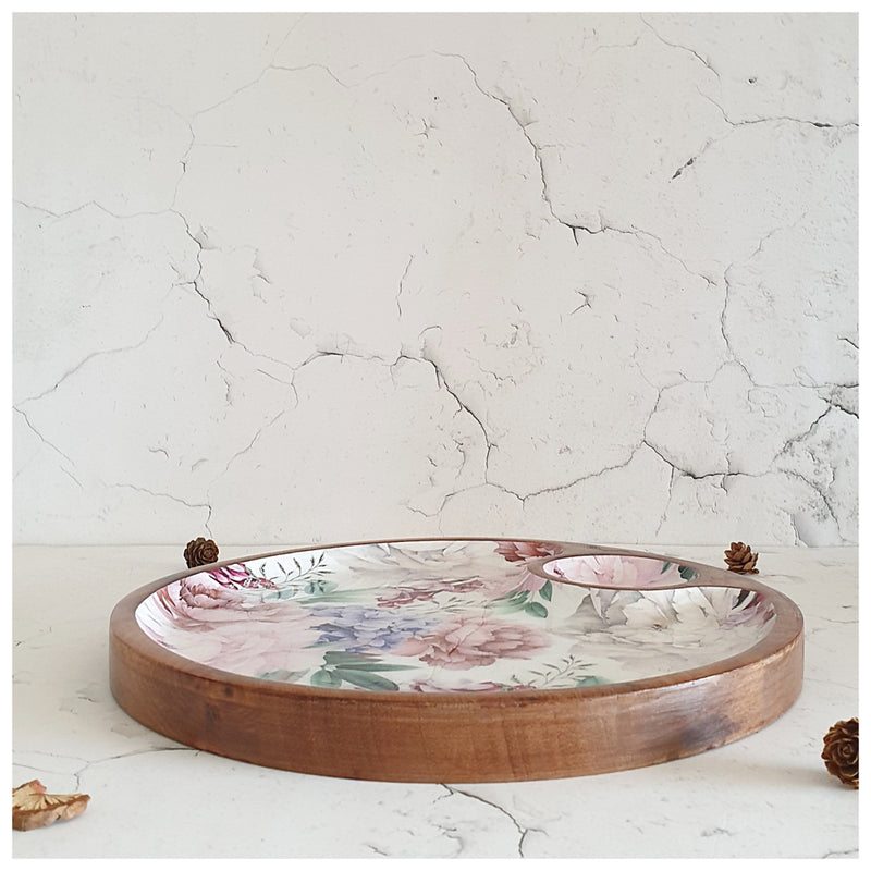 Chip & Dip Platter - Side Bowl - Fuschia