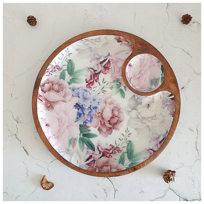 Chip & Dip Platter - Side Bowl - Fuschia