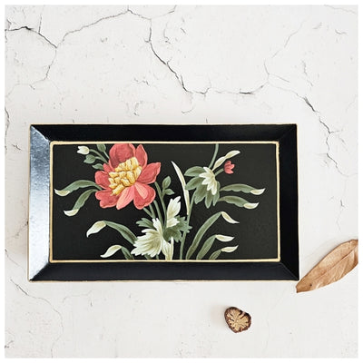 HAND PAINTED - PENCIL SHAPE TRAY - MIDNIGHT BLACK