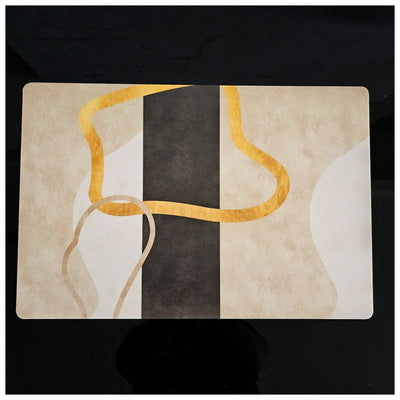 WIPE CLEAN TABLEMATS/PLACEMATS - SABLE GOLD