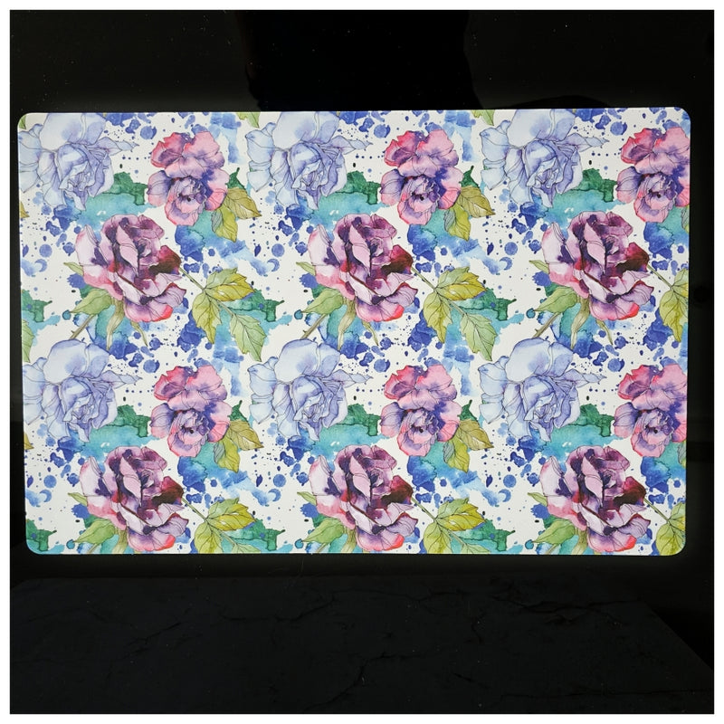 WIPE CLEAN TABLEMATS/PLACEMATS - IRIS BLOOM