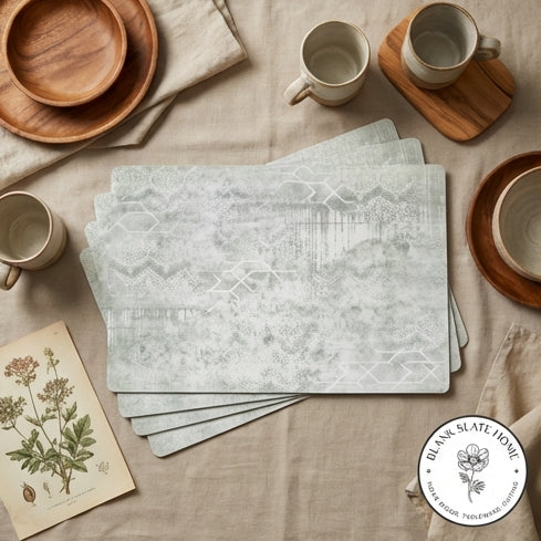 WIPE CLEAN TABLEMATS/PLACEMATS - CLOUD DANCER