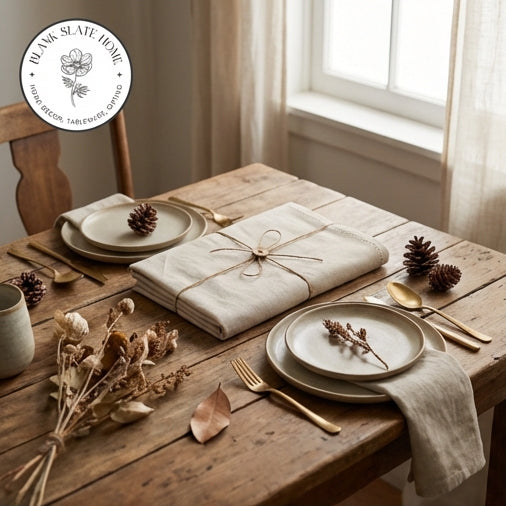 Table Cloth - Cotton - Classic Beige Solid