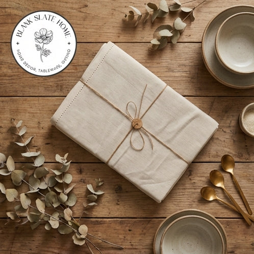 Table Cloth - Cotton - Classic Beige Solid