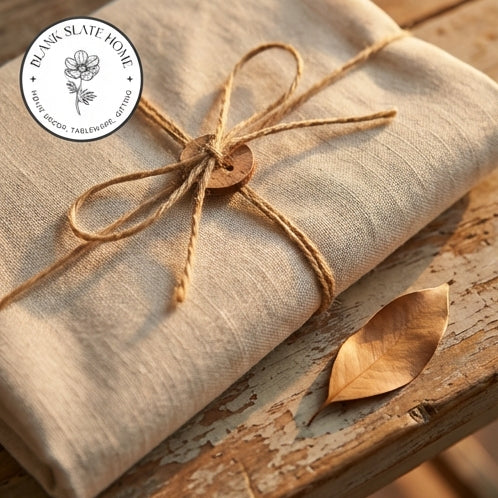 Table Cloth - Cotton - Classic Beige Solid