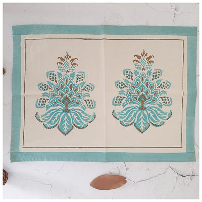 TABLEMATS - COTTON -  Minty (Set of 6)