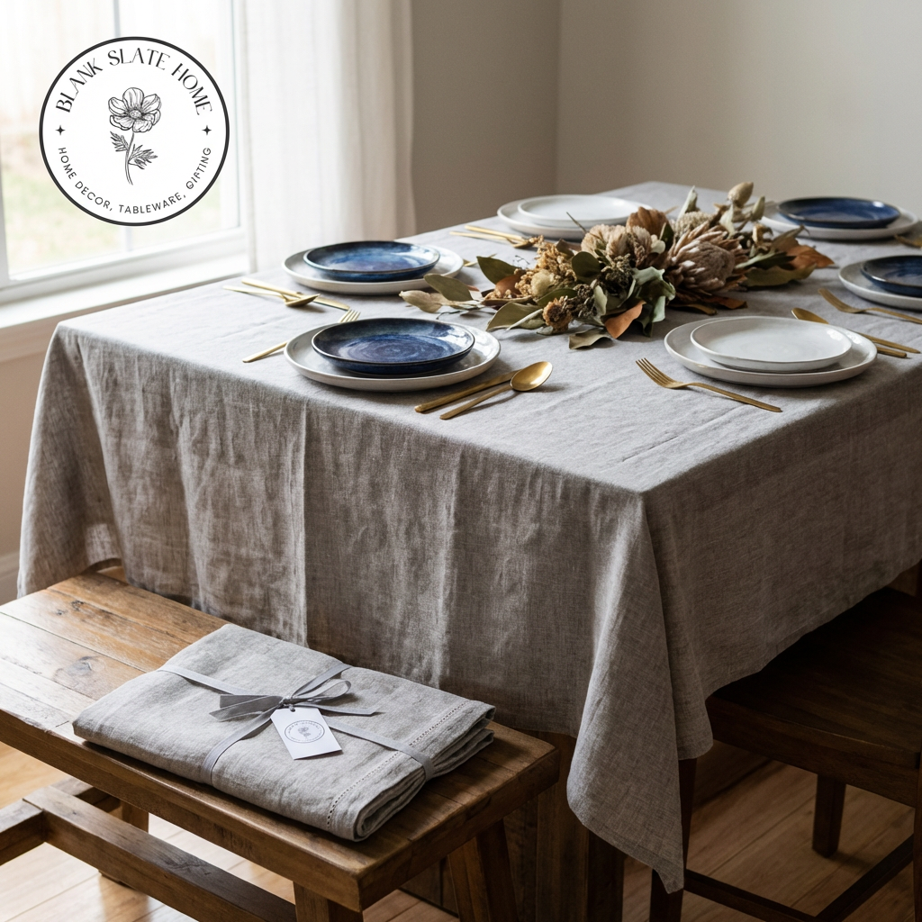 Table Cloth - Cotton - Classic Grey
