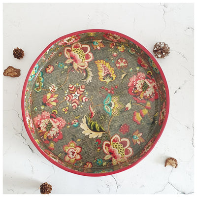 Serving Tray - Round - Earthy Meadow